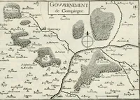 Picture 208 of 470 from Premiere[-seconde] partie, Les plans et profilz de toutes les principalles villes et lieux considerables de France : ensemble les cartes generalles de chascune prouince & les particulières de chasque gouuernement d'icelles (1636), leaf 456