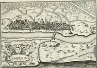 Picture 209 of 470 from Premiere[-seconde] partie, Les plans et profilz de toutes les principalles villes et lieux considerables de France : ensemble les cartes generalles de chascune prouince & les particulières de chasque gouuernement d'icelles (1636), leaf 458