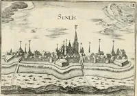 Picture 216 of 470 from Premiere[-seconde] partie, Les plans et profilz de toutes les principalles villes et lieux considerables de France : ensemble les cartes generalles de chascune prouince & les particulières de chasque gouuernement d'icelles (1636), leaf 470