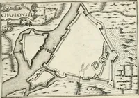 Picture 241 of 470 from Premiere[-seconde] partie, Les plans et profilz de toutes les principalles villes et lieux considerables de France : ensemble les cartes generalles de chascune prouince & les particulières de chasque gouuernement d'icelles (1636), leaf 564