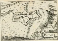 Picture 275 of 470 from Premiere[-seconde] partie, Les plans et profilz de toutes les principalles villes et lieux considerables de France : ensemble les cartes generalles de chascune prouince & les particulières de chasque gouuernement d'icelles (1636), leaf 634