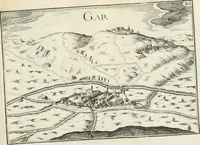 Picture 276 of 470 from Premiere[-seconde] partie, Les plans et profilz de toutes les principalles villes et lieux considerables de France : ensemble les cartes generalles de chascune prouince & les particulières de chasque gouuernement d'icelles (1636), leaf 636