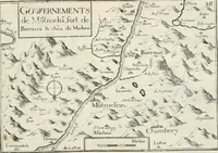 Picture 284 of 470 from Premiere[-seconde] partie, Les plans et profilz de toutes les principalles villes et lieux considerables de France : ensemble les cartes generalles de chascune prouince & les particulières de chasque gouuernement d'icelles (1636), leaf 652