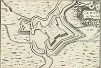 Picture 17 of 470 from Premiere[-seconde] partie, Les plans et profilz de toutes les principalles villes et lieux considerables de France : ensemble les cartes generalles de chascune prouince & les particulières de chasque gouuernement d'icelles (1636), leaf 70
