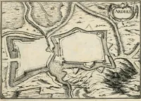 Picture 24 of 470 from Premiere[-seconde] partie, Les plans et profilz de toutes les principalles villes et lieux considerables de France : ensemble les cartes generalles de chascune prouince & les particulières de chasque gouuernement d'icelles (1636), leaf 84