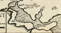 An illustration from Premiere[-seconde] partie, Les plans et profilz de toutes les principalles villes et lieux considerables de France : ensemble les cartes generalles de chascune prouince & les particulières de chasque gouuernement d'icelles (1636)