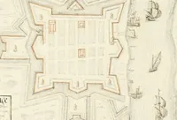 Picture 420 of 470 from Premiere[-seconde] partie, Les plans et profilz de toutes les principalles villes et lieux considerables de France : ensemble les cartes generalles de chascune prouince & les particulières de chasque gouuernement d'icelles (1636), leaf 925