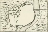 Picture 423 of 470 from Premiere[-seconde] partie, Les plans et profilz de toutes les principalles villes et lieux considerables de France : ensemble les cartes generalles de chascune prouince & les particulières de chasque gouuernement d'icelles (1636), leaf 932