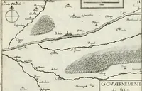 An illustration from Premiere[-seconde] partie, Les plans et profilz de toutes les principalles villes et lieux considerables de France : ensemble les cartes generalles de chascune prouince & les particulières de chasque gouuernement d'icelles (1636)
