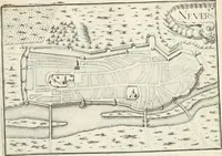 Picture 450 of 470 from Premiere[-seconde] partie, Les plans et profilz de toutes les principalles villes et lieux considerables de France : ensemble les cartes generalles de chascune prouince & les particulières de chasque gouuernement d'icelles (1636), leaf 986