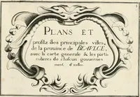 Picture 451 of 470 from Premiere[-seconde] partie, Les plans et profilz de toutes les principalles villes et lieux considerables de France : ensemble les cartes generalles de chascune prouince & les particulières de chasque gouuernement d'icelles (1636), leaf 988
