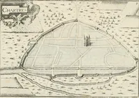 Picture 454 of 470 from Premiere[-seconde] partie, Les plans et profilz de toutes les principalles villes et lieux considerables de France : ensemble les cartes generalles de chascune prouince & les particulières de chasque gouuernement d'icelles (1636), leaf 996