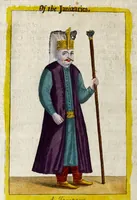 Picture 21 of 23 from The present state of the Ottoman Empire : containing the maxims of the Turkish politie, the most material points of the Mahometan religion, their sects and heresies, their convents and religious votaries : their military discipline, with an exact computation of their forces both by land and sea : iIllustrated with divers pieces of sculpture, representing the variety of habits amongst the Turks : in three books (1668), leaf 212