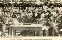 Picture 16 of 43 from Presidential nominations and elections : a history of American conventions, national campaigns, inaugurations and campaign caricature (1916), leaf 158