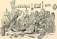 An illustration from Presidential nominations and elections : a history of American conventions, national campaigns, inaugurations and campaign caricature (1916)