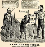An illustration from Presidential nominations and elections : a history of American conventions, national campaigns, inaugurations and campaign caricature (1916)