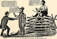Picture 27 of 43 from Presidential nominations and elections : a history of American conventions, national campaigns, inaugurations and campaign caricature (1916), leaf 218