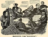 An illustration from Presidential nominations and elections : a history of American conventions, national campaigns, inaugurations and campaign caricature (1916)