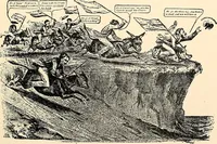 An illustration from Presidential nominations and elections : a history of American conventions, national campaigns, inaugurations and campaign caricature (1916)