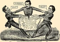 An illustration from Presidential nominations and elections : a history of American conventions, national campaigns, inaugurations and campaign caricature (1916)