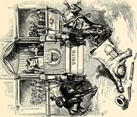 An illustration from Presidential nominations and elections : a history of American conventions, national campaigns, inaugurations and campaign caricature (1916)