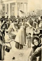 An illustration from Presidential nominations and elections : a history of American conventions, national campaigns, inaugurations and campaign caricature (1916)