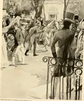 An illustration from Presidential nominations and elections : a history of American conventions, national campaigns, inaugurations and campaign caricature (1916)