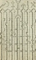 An illustration from Pretiosa margarita novella : de thesavro, ac pretiosissimo philosophorvm lapide : artis huius divinae typus & methodus : collectanea ex Arnaldo, Rhaymundo, Rhasi, Alberto, & Michaele Scoto (1546)