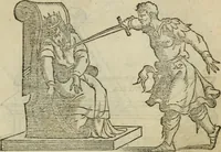 An illustration from Pretiosa margarita novella : de thesavro, ac pretiosissimo philosophorvm lapide : artis huius divinae typus & methodus : collectanea ex Arnaldo, Rhaymundo, Rhasi, Alberto, & Michaele Scoto (1546)