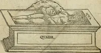 An illustration from Pretiosa margarita novella : de thesavro, ac pretiosissimo philosophorvm lapide : artis huius divinae typus & methodus : collectanea ex Arnaldo, Rhaymundo, Rhasi, Alberto, & Michaele Scoto (1546)
