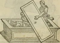 An illustration from Pretiosa margarita novella : de thesavro, ac pretiosissimo philosophorvm lapide : artis huius divinae typus & methodus : collectanea ex Arnaldo, Rhaymundo, Rhasi, Alberto, & Michaele Scoto (1546)