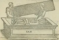 An illustration from Pretiosa margarita novella : de thesavro, ac pretiosissimo philosophorvm lapide : artis huius divinae typus & methodus : collectanea ex Arnaldo, Rhaymundo, Rhasi, Alberto, & Michaele Scoto (1546)