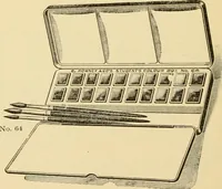An illustration from Priced catalogue of artists' materials : supplies for oil painting, water color painting, china painting ... and drawing materials for architects and engineers, manual training schools and colleges. (1914)