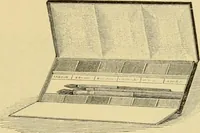 An illustration from Priced catalogue of artists' materials : supplies for oil painting, water color painting, china painting ... and drawing materials for architects and engineers, manual training schools and colleges. (1914)