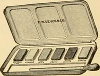 An illustration from Priced catalogue of artists' materials : supplies for oil painting, water color painting, china painting ... and drawing materials for architects and engineers, manual training schools and colleges. (1914)