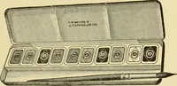 An illustration from Priced catalogue of artists' materials : supplies for oil painting, water color painting, china painting ... and drawing materials for architects and engineers, manual training schools and colleges. (1914)
