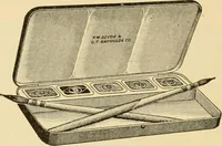 An illustration from Priced catalogue of artists' materials : supplies for oil painting, water color painting, china painting ... and drawing materials for architects and engineers, manual training schools and colleges. (1914)