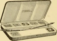 An illustration from Priced catalogue of artists' materials : supplies for oil painting, water color painting, china painting ... and drawing materials for architects and engineers, manual training schools and colleges. (1914)