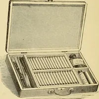 An illustration from Priced catalogue of artists' materials : supplies for oil painting, water color painting, china painting ... and drawing materials for architects and engineers, manual training schools and colleges. (1914)