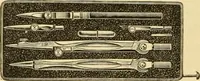 An illustration from Priced catalogue of artists' materials : supplies for oil painting, water color painting, china painting ... and drawing materials for architects and engineers, manual training schools and colleges. (1914)