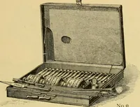 An illustration from Priced catalogue of artists' materials : supplies for oil painting, water color painting, china painting ... and drawing materials for architects and engineers, manual training schools and colleges. (1914)
