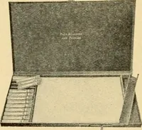 An illustration from Priced catalogue of artists' materials : supplies for oil painting, water color painting, china painting ... and drawing materials for architects and engineers, manual training schools and colleges. (1914)