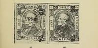 An illustration from Priced catalogue of the 1856 to 1872 issues of Mexico (1917)