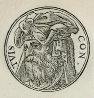 An illustration from Prima[-seconda] parte del Prontvario de le medaglie de piv illvstri & fulgenti huomini & donne : dal principio del mondo insino al presente tempo, con le lor vite in compendio raccolte (1553)