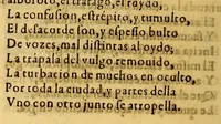 An illustration from Primera parte de Arauco domado, compuesto por el licenciado Pedro de Oña. .. (1596)
