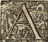 An illustration from Primera parte de las demostraciones católicas y principios en q<ue> se funda la verdad de nuestra christiana religión (1593)