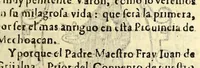An illustration from Primera parte de la chronica augustiniana de Mechoacan, : en que se tratan, y escriuen las vidas de nueue varones apostolicos, augustinianos. (1624)