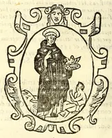An illustration from Primera parte de la chronica augustiniana de Mechoacan, : en que se tratan, y escriuen las vidas de nueue varones apostolicos, augustinianos. (1624)
