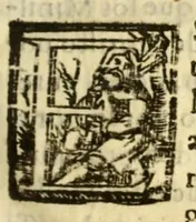 An illustration from Primera parte de la chronica augustiniana de Mechoacan, : en que se tratan, y escriuen las vidas de nueue varones apostolicos, augustinianos. (1624)