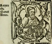 An illustration from Primera parte de las Cronicas de la orden de los frayles menores del seraphico padre Sant Francisco, instituydor y primero ministro general, que se puede llamar vitas patrum de los menores .. (1563)